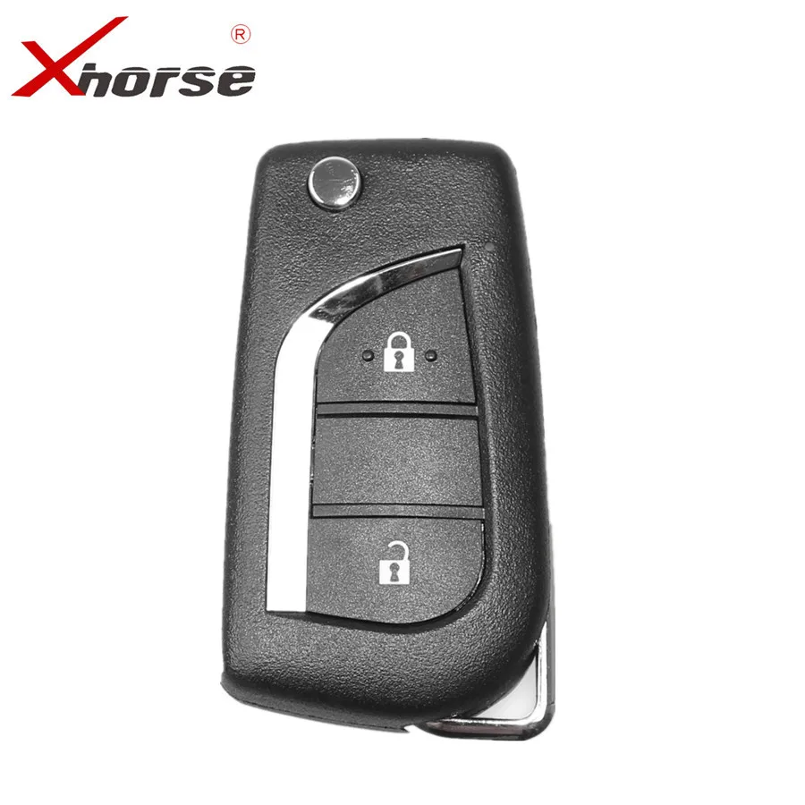 Универсальный дистанционный ключ XHORSE XKTO01EN для Toyota 2 кнопки инструмента VVDI и VVDI2