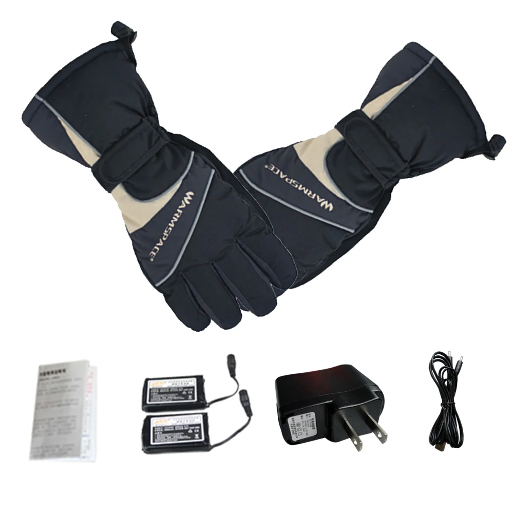 3600MAH Smart USB Electric Heat Gloves Ski Waterproof Lithium Battery Self Heating 5 Fingers Hand Back Heated 6 Hour