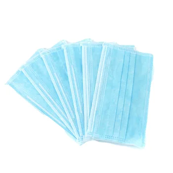 

QIAMNI 50 pcs/Bag 3 Layer Non-woven Dust Mask Thickened Mask Cotton Anti Dust Mask Mouth Mask Windproof Mouth-muffle Bacteria