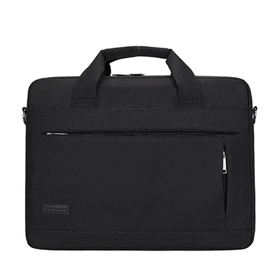 Модная вместительная сумка для ноутбука для мужчин и женщин, дорожный портфель, деловая сумка для ноутбука 14 15 дюймов Macbook Pro PC - Цвет: Black (15inch )