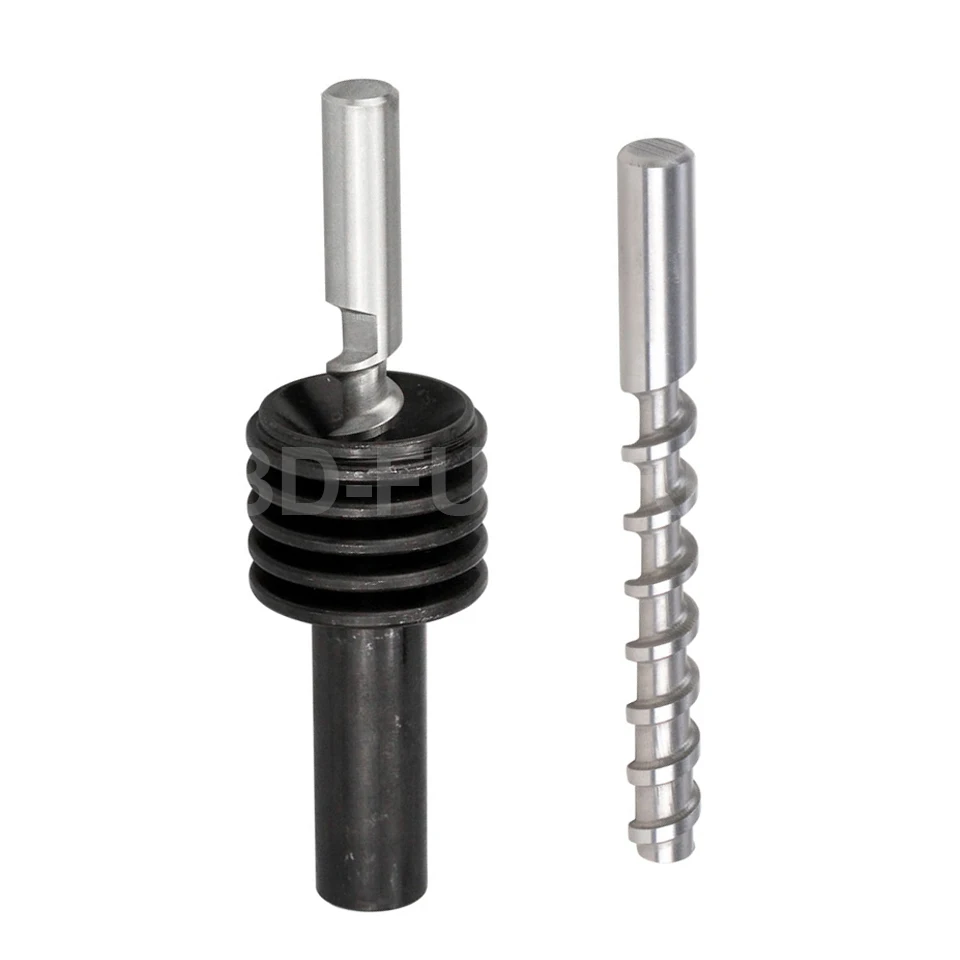8MM x 82MM / 10x120MM Ceramic Mud Powder Extruder Micro Screw Throat Feed Rod Feed Rod 3D Printer Accessories afbeelding