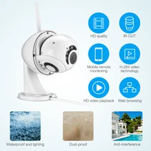 

Security Camera 1080P Wireless WiFi IP66 Waterproof Home Outdoor Video Surveillance IP Camera with Night Vision 4 IR Light Beads