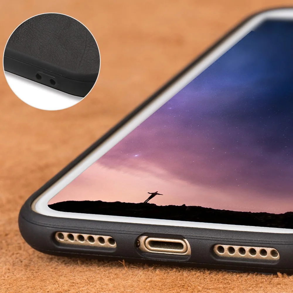 KISS чехол из натуральной кожи чехол для телефона для iPhone 6s чехол Ретро чехол s для iPhone 7 8 XR 6Plus 6s Plus чехол в деловом стиле Capa