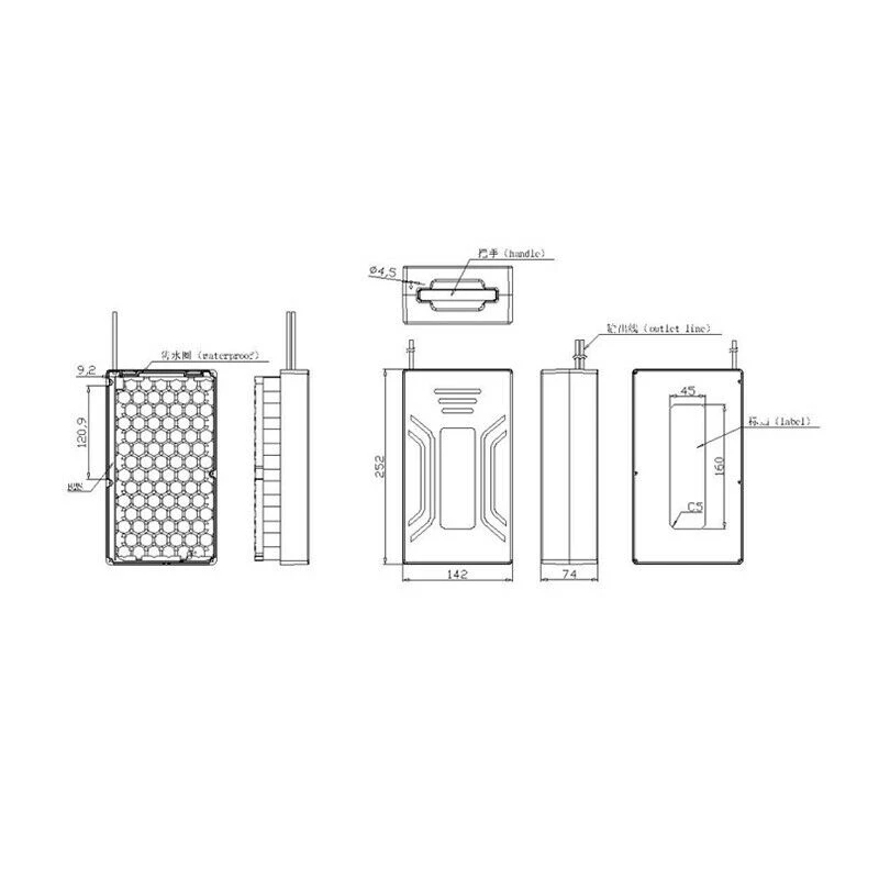 Коробка Чехол для 48V электрический велосипед UPS Батарея+ 18650 Держатель+ Ni покрытие листа