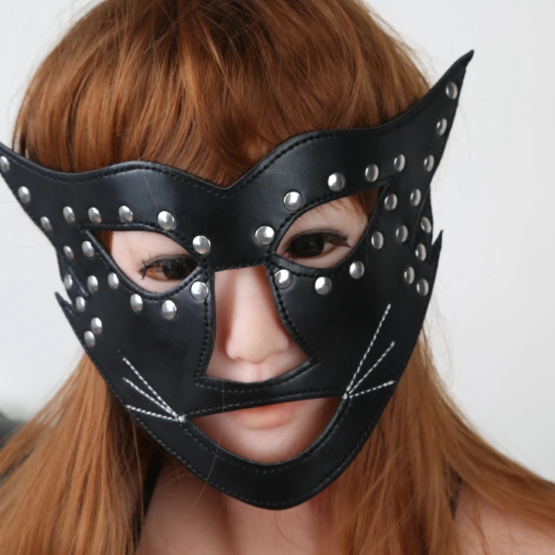 Секс маска для игр взрослых сексуальная кожаная кошки эротические костюмы
