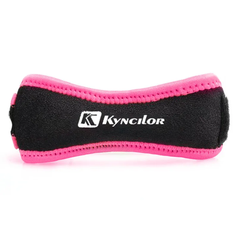 Rose red Регулируемые Наколенники Keen, наколенники, ремешок, открытый защитный поддерживающий коврик с поясом, спортивный наколенник, черные инструменты для активного отдыха - Цвет: Rose red