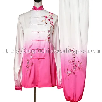 

Chinese Tai chi clothing taiji sword outfit Qigong suit kungfu uniform embroidered garment for men women children girl boy kids