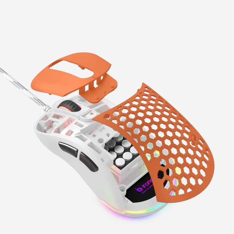

DIY Gamer MOD Lightweight Replaceable Modular Mouse Shell For INFINITY ONE Series Orange Green Red Color Matching Kit