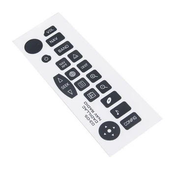 

1Pc Auto Interior Supplies10*17CM Non-Foldable Multimedia Navigation Button Repair Sticker Kit Suitable For 03-06 Chevrolet