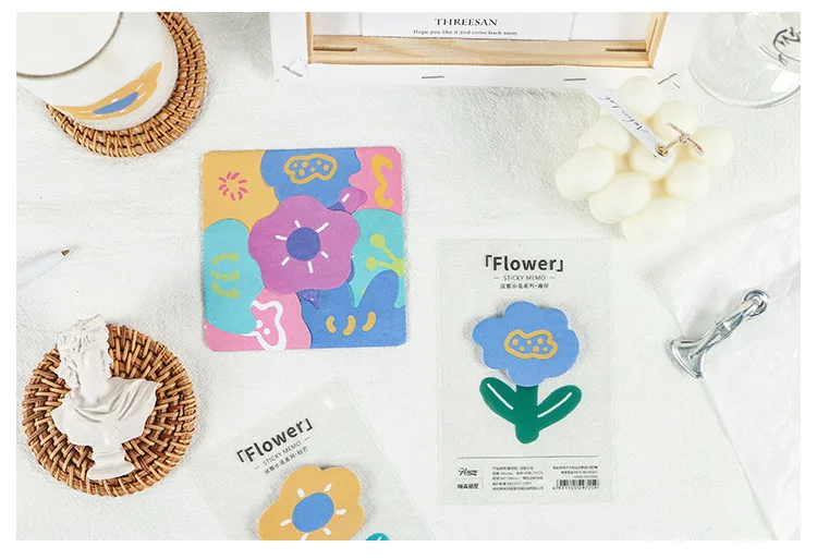 12 шт./лот ya floret серия канцелярский небольшой липкая бумага для заметок diy n times наклейки блокнот