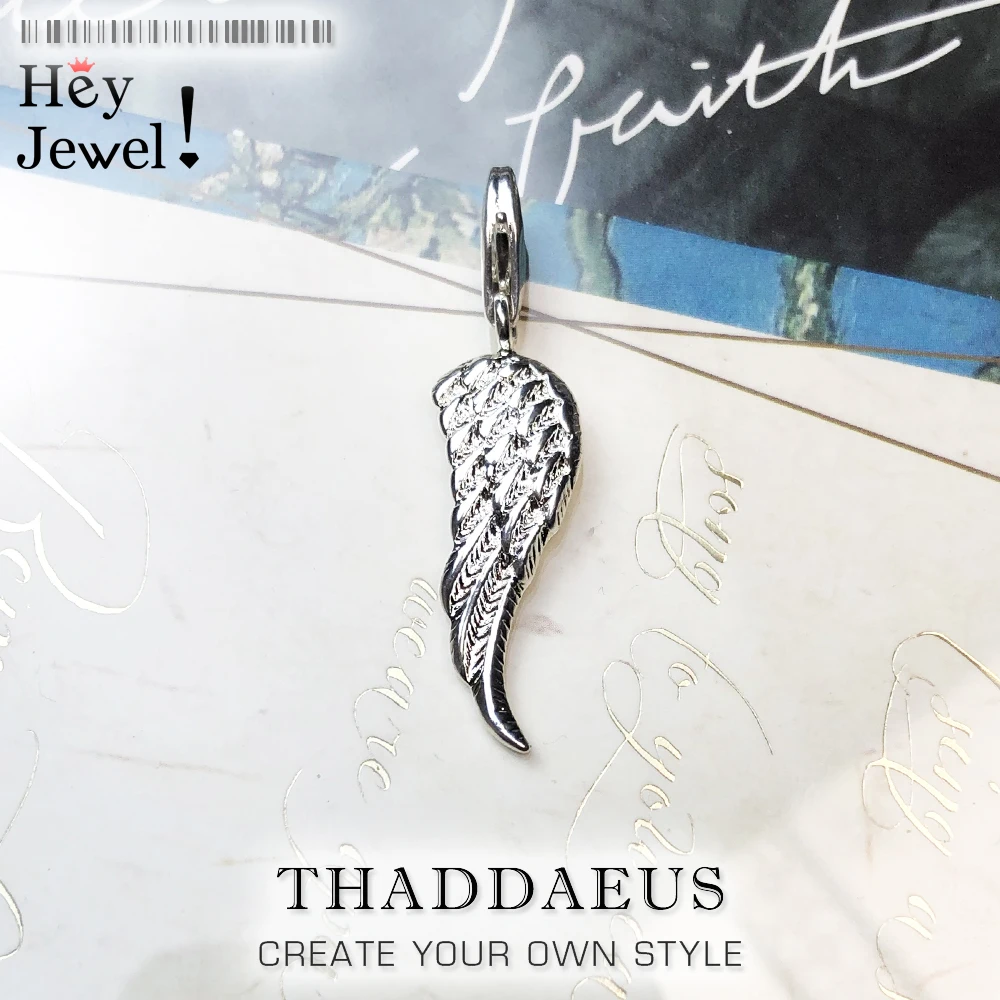 Женский винтажный кулон в виде крыльев Ангела из серебра 100% пробы|Шармы| |