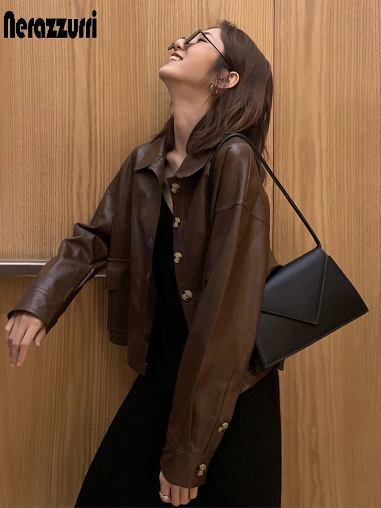 Nerazzurri Autumn Short Brown Oversized 