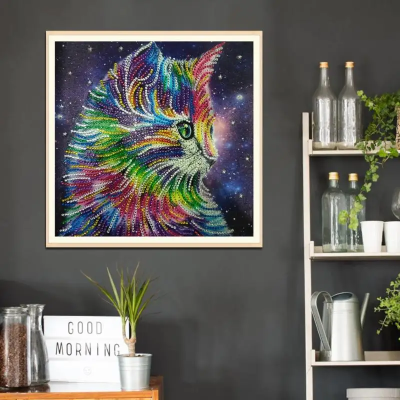 5D DIY Специальная Алмазная краска кошка вышивка крестиком Набор для украшения