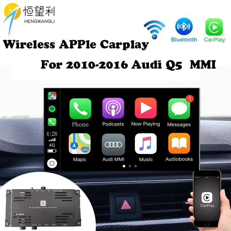 OEM wifi беспроводной Apple Carplay для 2010- Audi Q5 MMI iOS Android зеркалирование Авто Bluetooth беспроводной Carplay