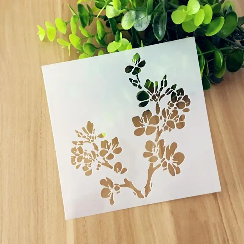 cherry blossom Печатные трафареты торта резные помадки DIY украшения плесень Strew - Цвет: cherry blossom