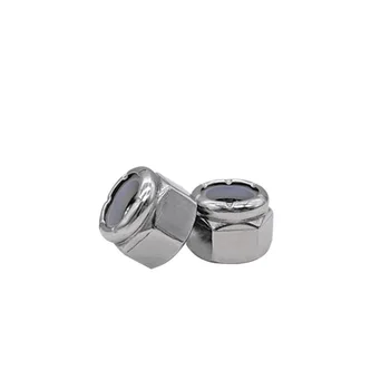 

20pcs 2#-56 6#-32 8#-32 10#-24 10#-32 lock nuts hexagon anti-loose with nylon ring cap decorative nut stainless steel screw