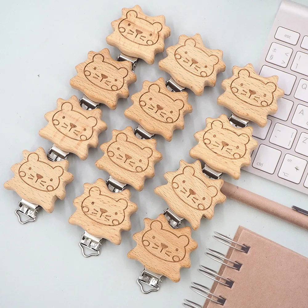 chenkai-50pcs-wood-bear-pacifier-clip-nature-baby-rattle-teether-grasping-toy-diy-organic-eco-friendly-wood-teething-accessory