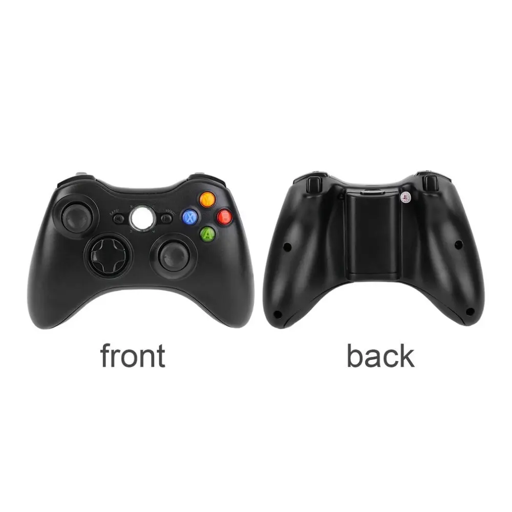 Black 2.4G Wireless Gamepad Joypad Game Remote Controller Joystick With Pc Reciever For Microsoft For Xbox 360 Console