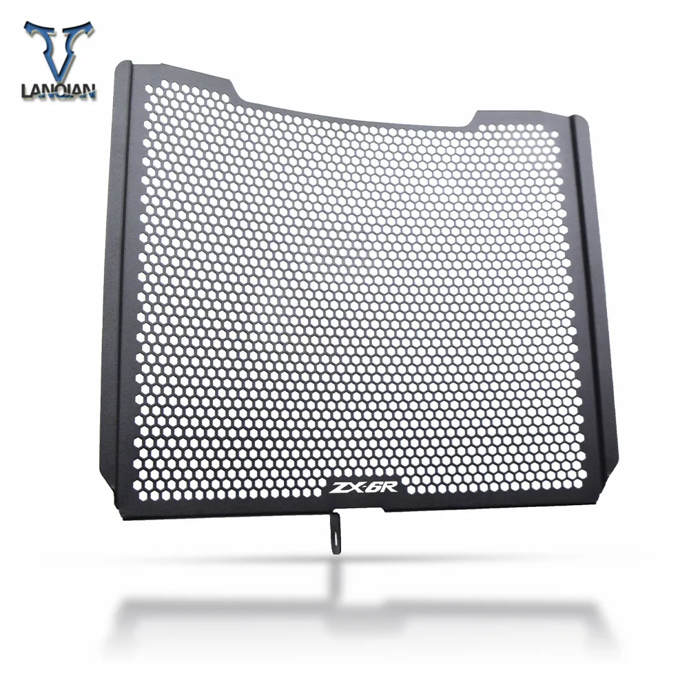 Radiator Grill Motorcycle Accessories Radiator Grille Guard Cover For Kawasaki ZX6R Radiator Guard 2013 2014 2015 2016 2017 2018