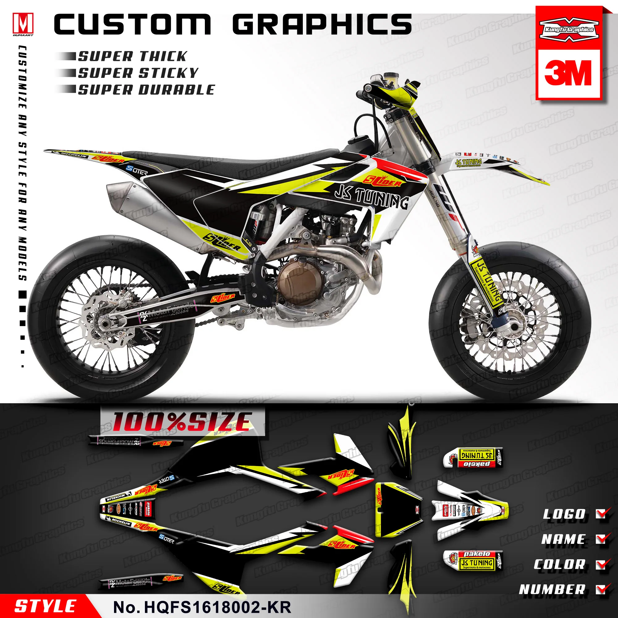 Набор наклеек KUNGFU GRAPHICS Enduro для FS450 FS TC FC TE FE TX FX 125 150 250 300 350 450 501 2017 2018 2019 | Автомобили
