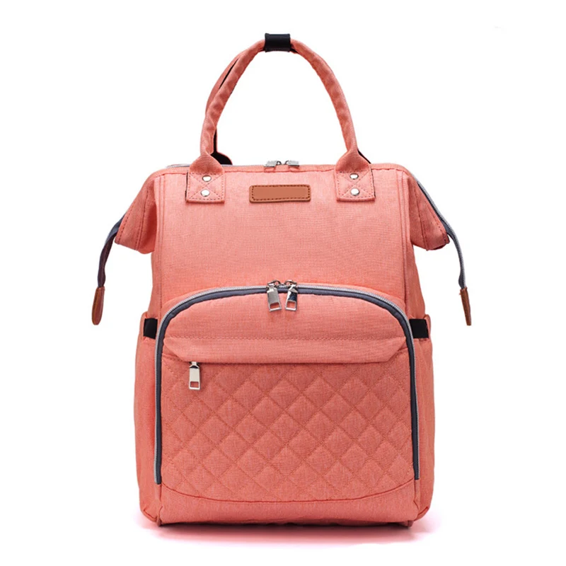 orange pink Женский рюкзак для подгузников для беременных, Большой Вместительный рюкзак для путешествий, Детская сумка DO99 - Цвет: orange pink