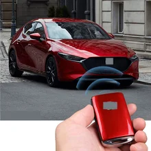 Porte-clés de Protection en alliage de zinc pour Mazda 3 Axela 2019 2020 2021, coque de Protection pour clé de voiture