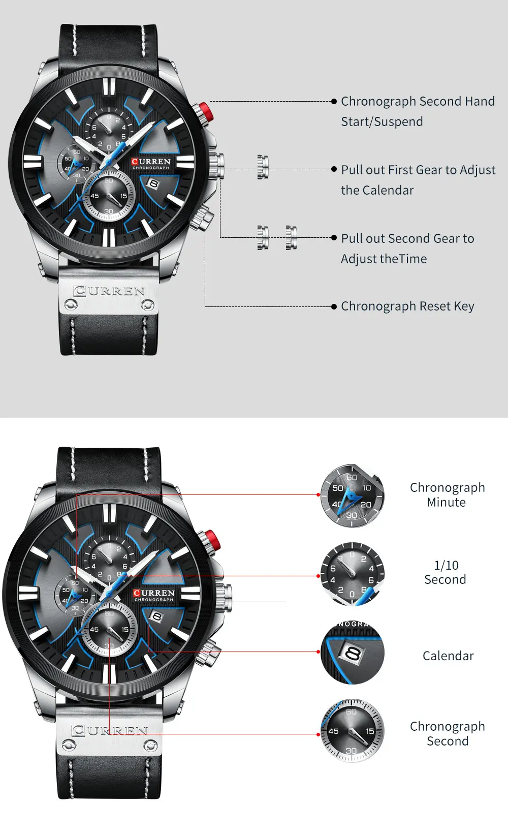 esporte masculino relógios design criativo com datas