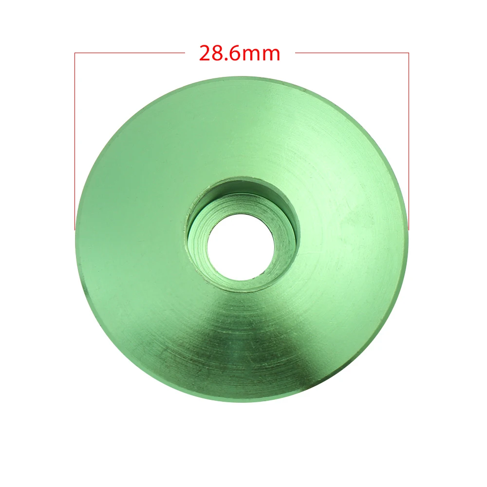 Bicycle Headset Bike Stem Cap Bicycle Head Cap 28.6mm Aluminum Alloy Bicycle Headset Cap Dustproof Top Cap Cycling MTB Bike Headset Stem Cover Outdoor Mountain Bike Parts