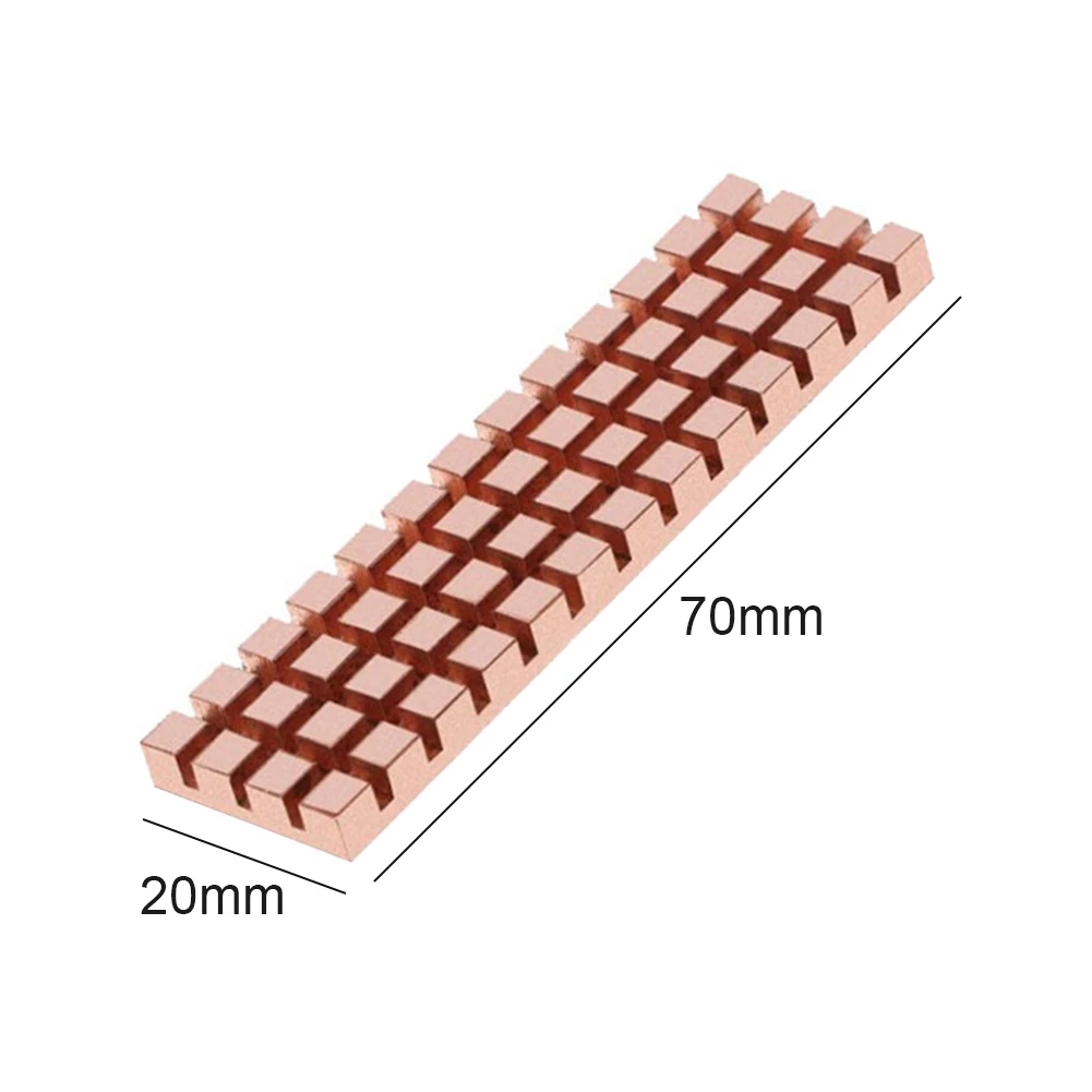 PC 노트북 SSD 방열판 M.2 2280 PCI-E NVME 열 패드 방열판 컴퓨터 냉각기 구리 라디에이터 액세서리