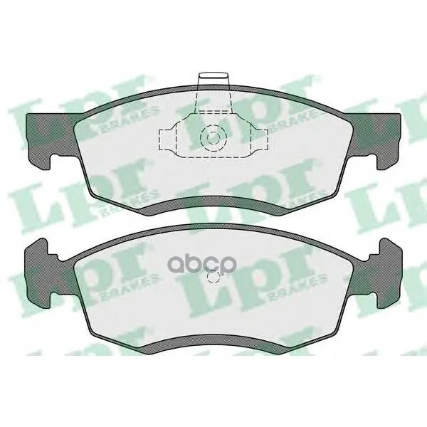 Колодки Тормозные Renault Logan Универсал/Пикап 06- Передние Lpr 05p1654 Lpr арт. 05P1654
