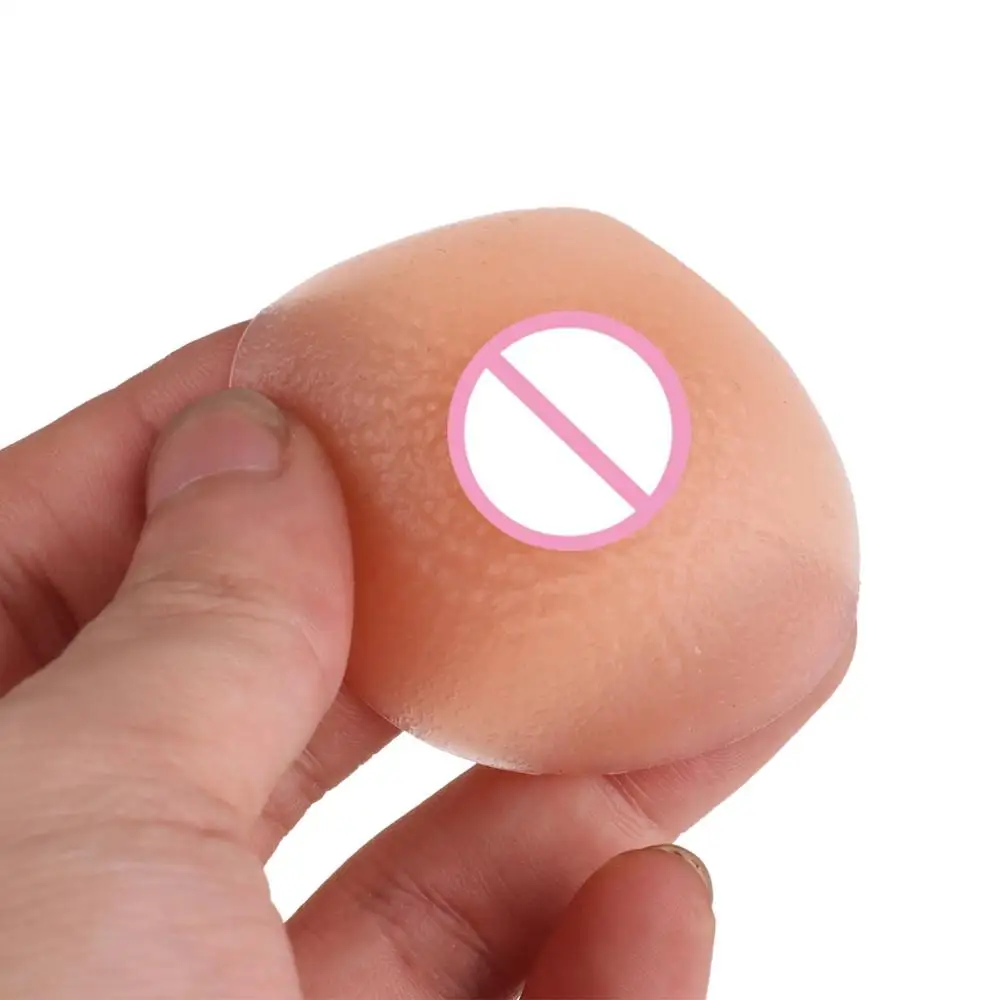 Self-Suction Reusable Tailorable Breast Silicone Invisible Nipples Stickers Simulated Breast Sissy Crossdresser SM Sex Product