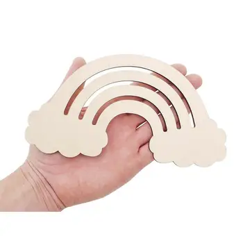 

Wooden Rainbow Cutout (20cm) Shape Cloud Forms Embellishment Craft Wooden Decor Decoupage Blank unpainted 1064