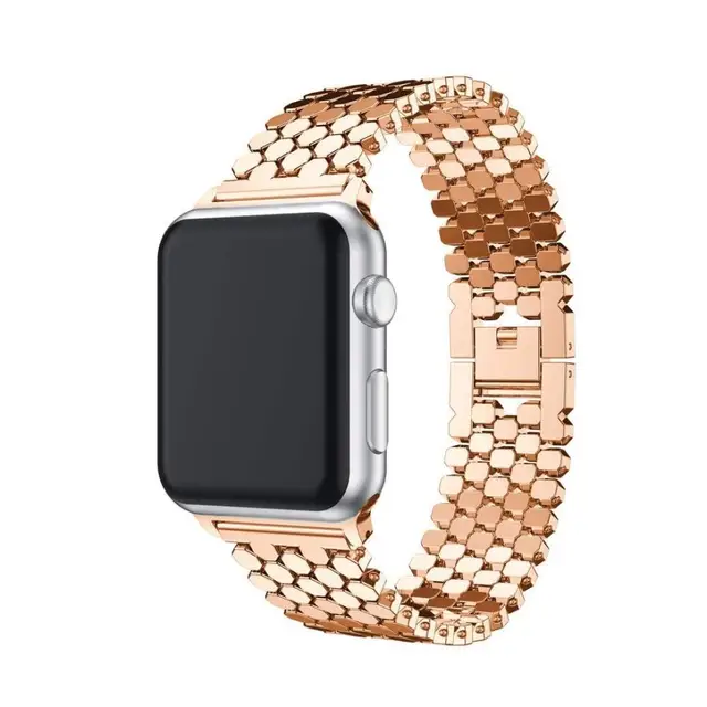 Strap for Apple watch 6 band 44mm 40mm iwatch serice 5 4 3 2 1 Accessories Stainless steel band for apple watch strap 38mm 42mm Rose gold