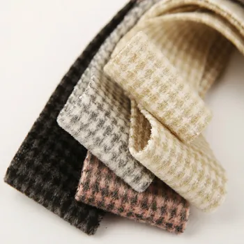 

Wool Houndstooth Check Ribbon 10 15 25 40mm DIYCraft Bow Material HeadBand Sewing Accessories Classic Winter Christmas Bias Tape