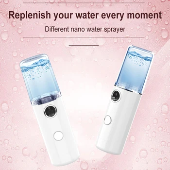 

Nano Mist Sprayer Hand Held Facial Body Nebulizer Steamer Moisturizing Beauty Instruments Skin Care Tool Portable Dropshipping