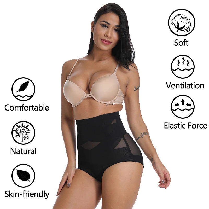 Women Body Shaper High Waist Tummy Control Panties Slimming Underwear Butt Lifter Waist Trainer Panty  Modeling Straps Briefs yummie shapewear