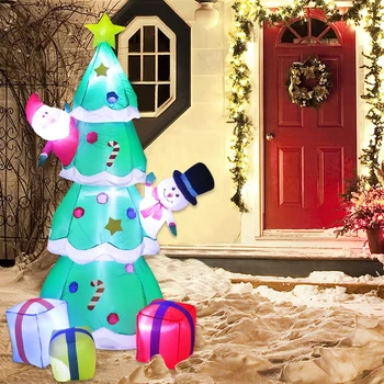 

LED Inflatable Christmas Tree Decor Merry Christmas Decoration For Home 2020 Christmas Tree Ornaments Navidad Noel New Year 2021