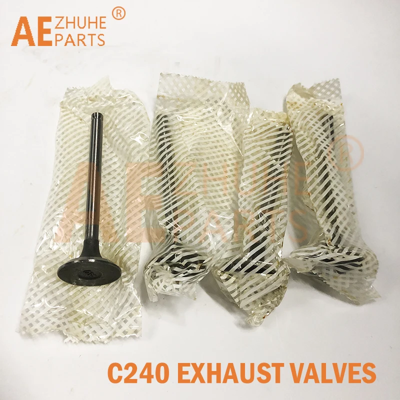 Intake Exhaust Valves Set New Forklift Parts For Isuzu Diesel C240 Engine Repair Parts 5-12551028-0 5-12552034-3
