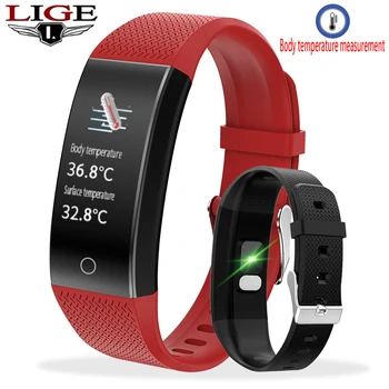 

LIGE Smart Watch fitness tracker Watches Health Heart rate band Blood Pressure Waterproof Smart Bracelet for Men Women Smartband