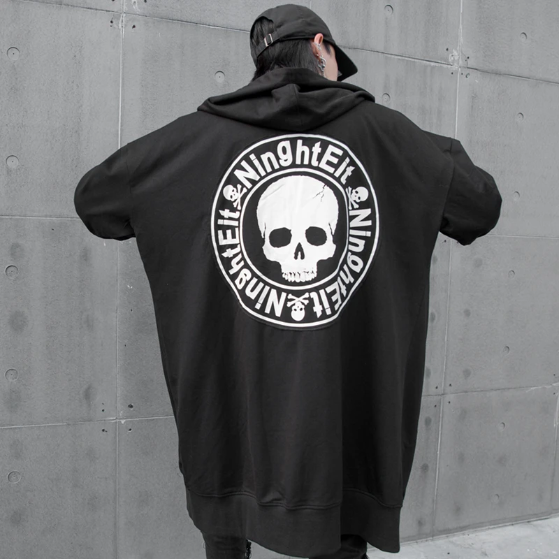 2019ss мужские хлопковые длинные толстовки, свитшоты Owen Ro Gothic High Street толстовка с капюшоном в стиле хип-хоп панк Ro Man Роскошная брендовая одежда черного цвета