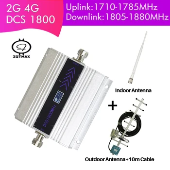 

ZQTMAX 4G repeater internet signal amplifier 1800 gsm cell phone signal booster with Yagi antenna and cable