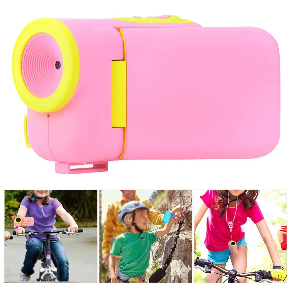 177in Mini Anak Kamera Digital Video HD Kamera Dengan Stiker Kartun Dengan Jatuh Sabuk Pergelangan Tangan Dan Tali Leher Untuk Anak Anak Hadiah Camcorder Konsumen AliExpress
