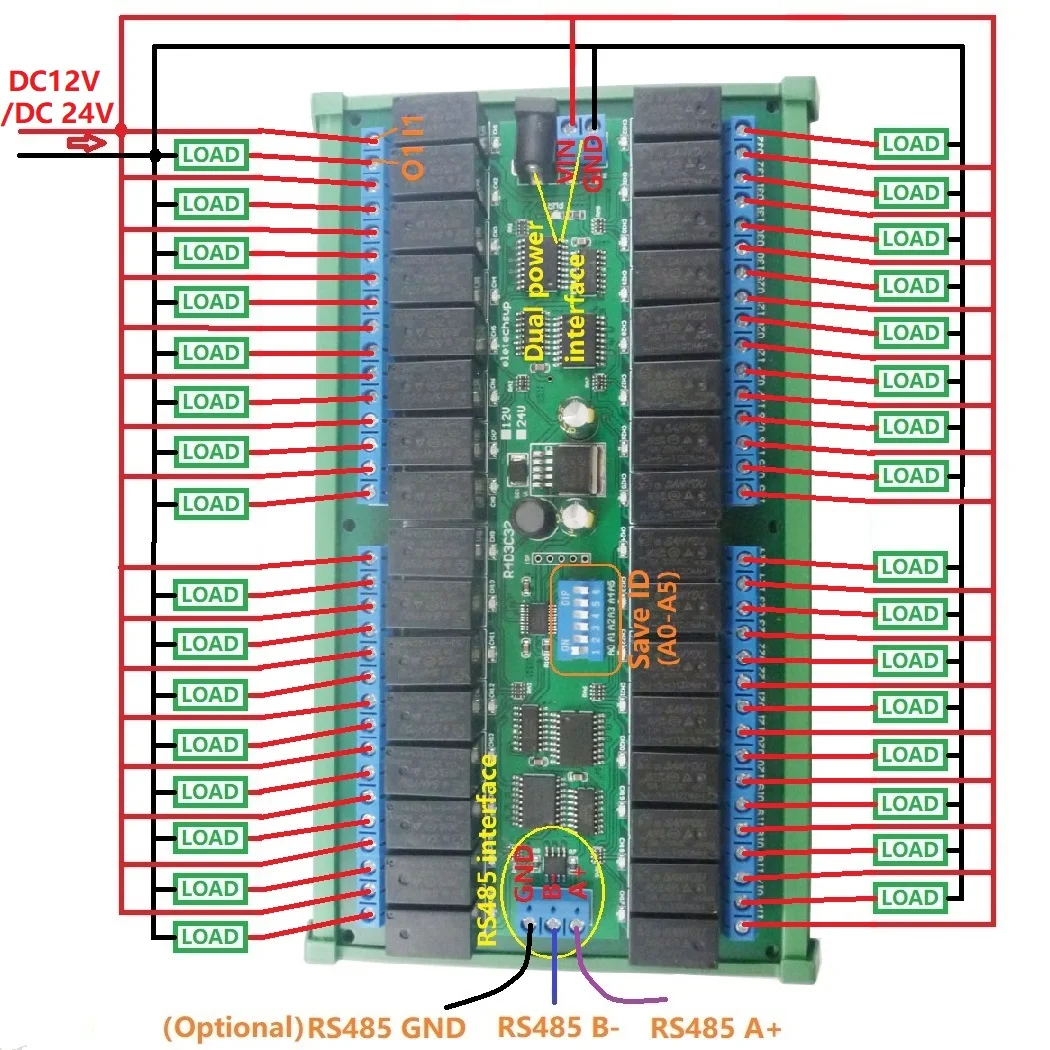 home automation door lock modbus rtu modulo 04