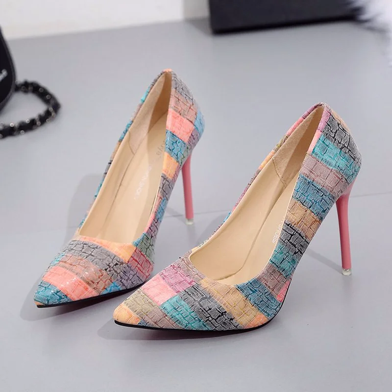Women Red High Heels Pumps Fashion Plus Size 35-42 Woman Sexy Elegant Super High Heels Shoes Ladies Dress Party Shoes