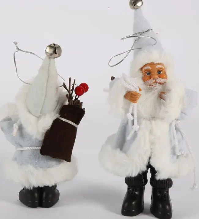 16cm White Lovely Candy Bag Gift Tree Decorations Ornaments Xmas Santa Claus Gift Decoration Gift Decorations For Home L2 - Цвет: 16cm White