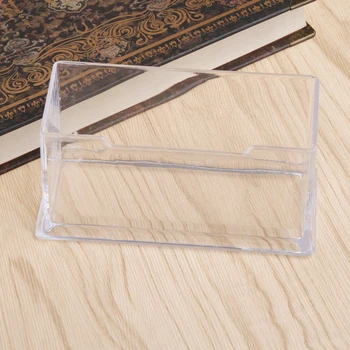 

Clear PMMA Business Card Holder Display Stand Desk Desktop Countertop Business Card Holder Desk Shelf Box