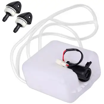 

EIDRAN Universal White 12V Car Windshield Washer Reservoir Pump Bottle Tank Kit Jet Tool