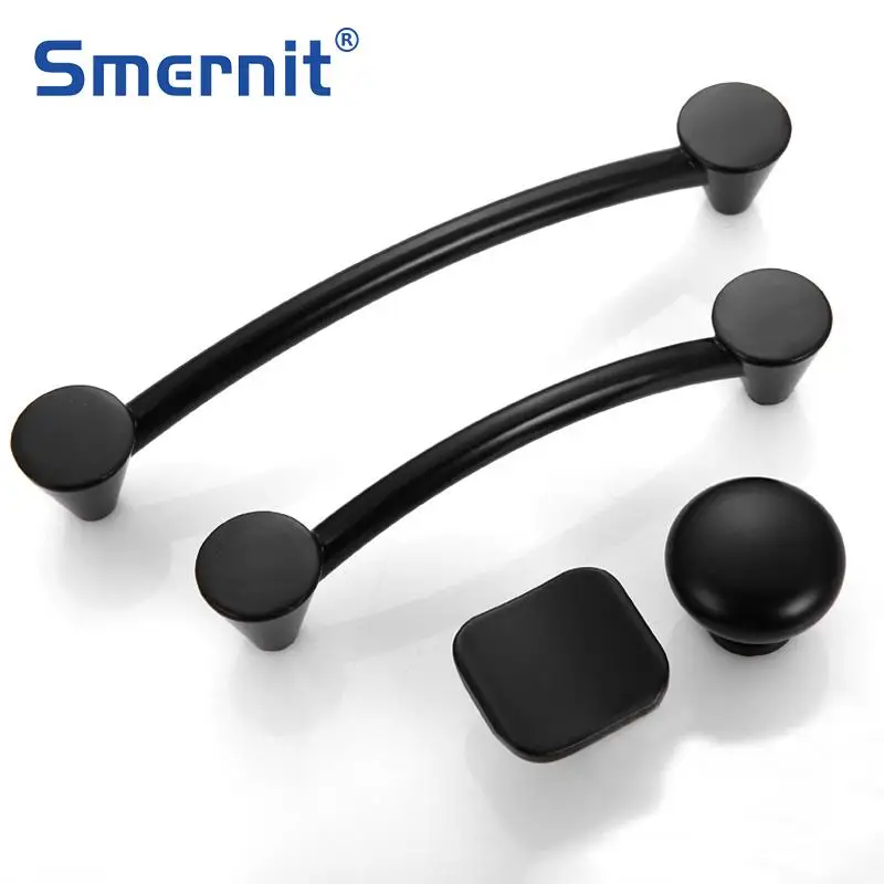 Classical Door Handles Black Drawer Pulls Furniture Handles And