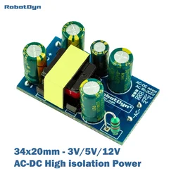 AC-DC, AC 90~240V to DC 3V/5V/12V Power Supply Module for DIY, with control IC
