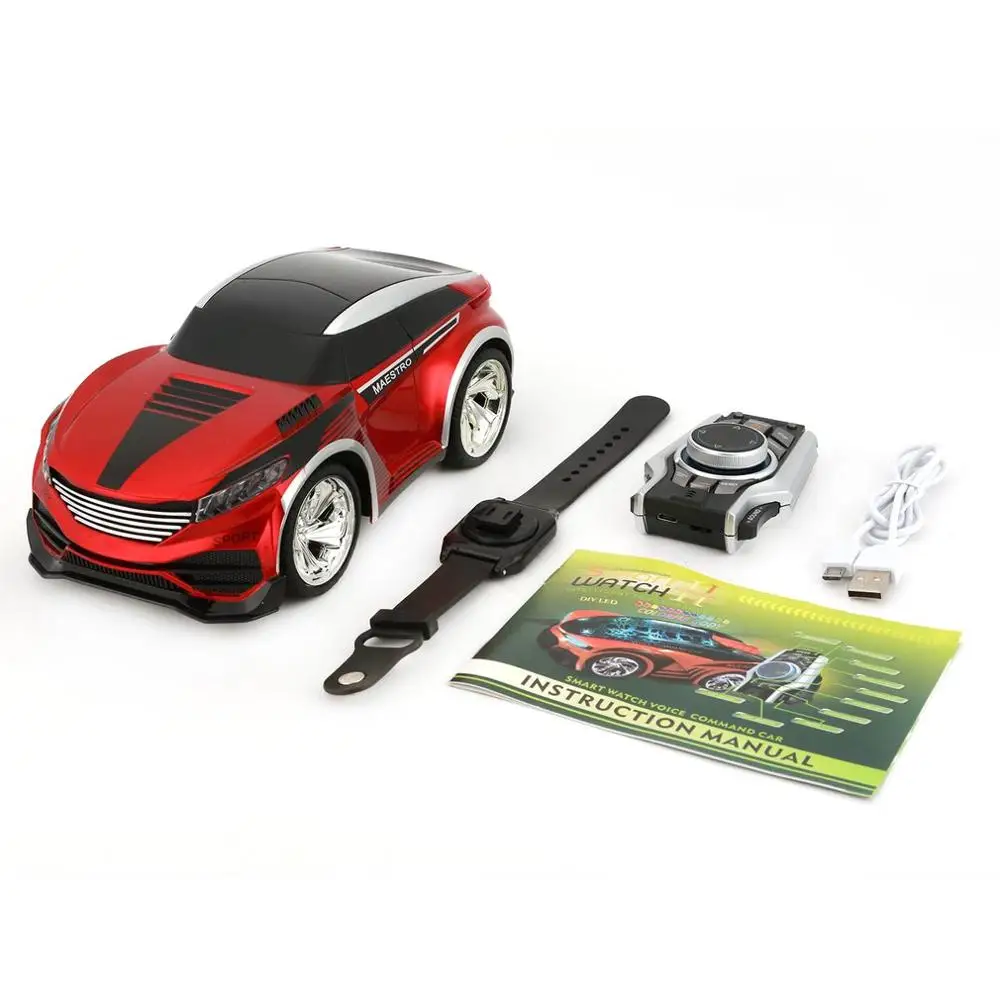 

New Mini Smart Watch Voice Control Remote Control Cars Voice Command Car RC Racing Games Perfect Gift Toys For Children